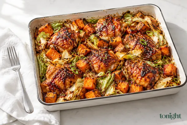 Gochujang Chicken & Roasted Sweet Potato