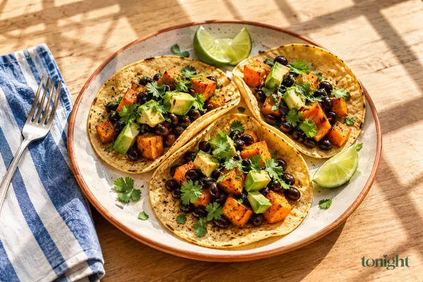 Mexican-Style Black Bean & Sweet Potato Tacos