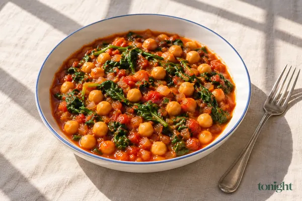 Kichererbsen-Spinat-Eintopf