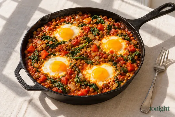 Spanish-Style Lentils & Eggs