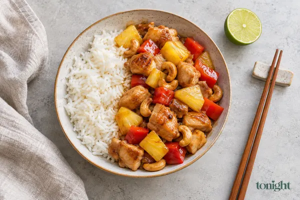 Hähnchen mit Ananas nach Thai-Art